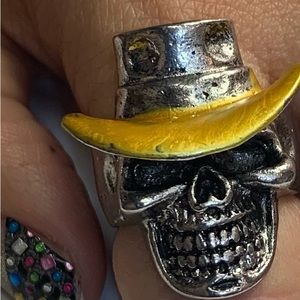 Hat Skull Ring size 9💥💥💥
